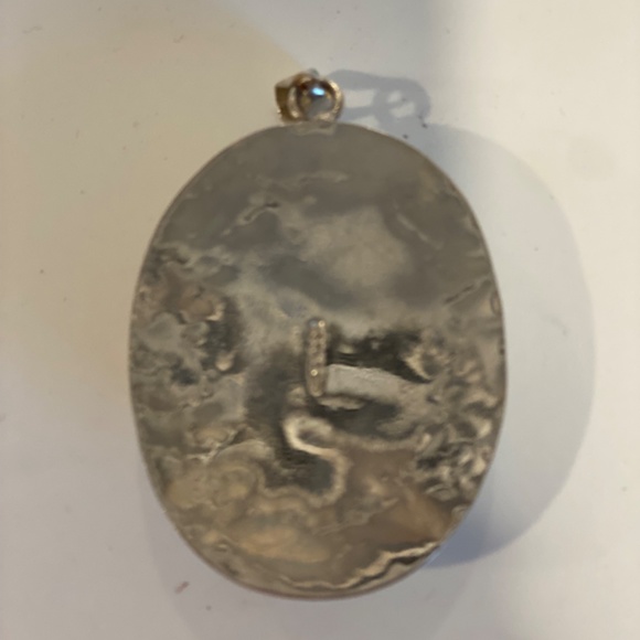 Sterling Silver and Black Onyx Pendant - Picture 4 of 9